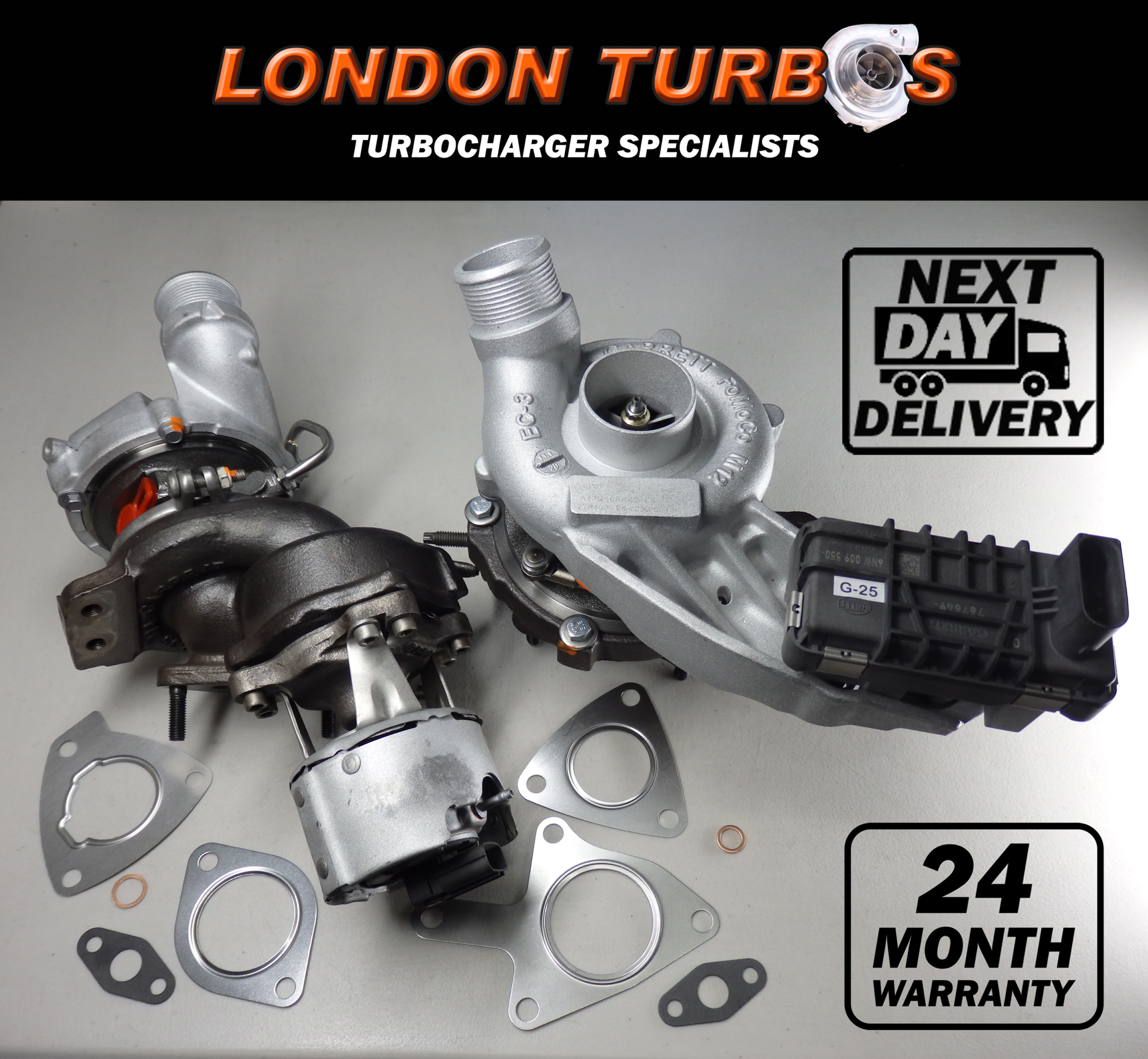 Jaguar XF / Land Rover Discovery IV TDV6 3.0D 778400 778401 Twin Turbochargers + Gaskets